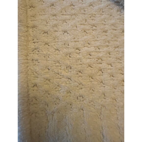 Sarah McKenzie 2X White Textured Knit Zip Cardigan Sweater Cottage Nautical - Picture 3 of 6